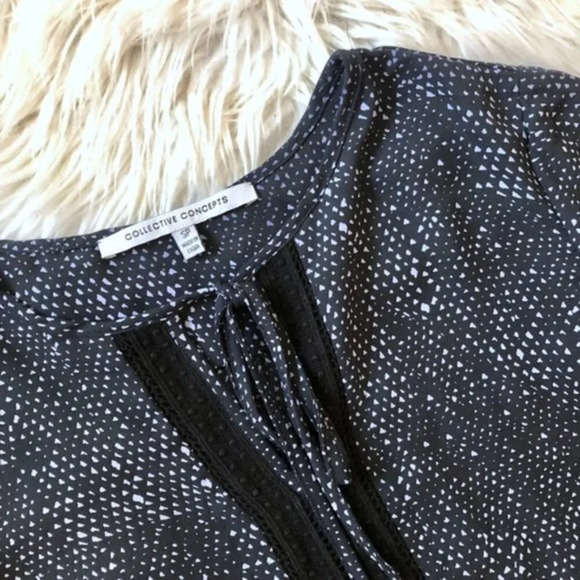 Stitch Fix Collective Concepts Split Neck Blouse SP - Picture 5 of 5